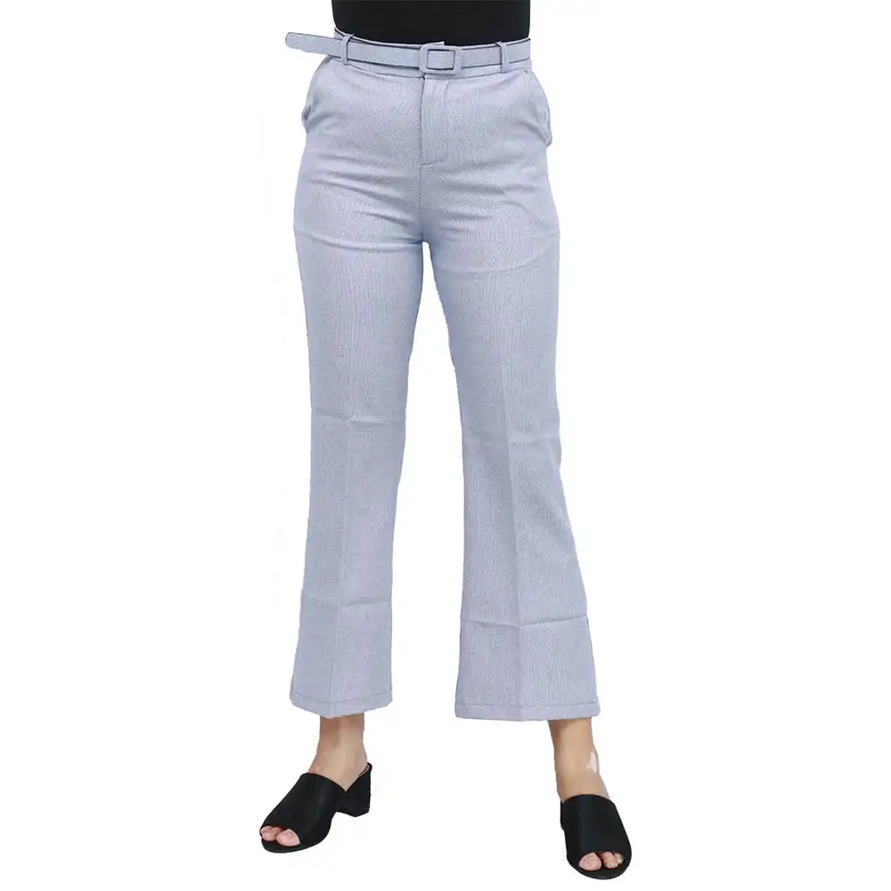 Blue Cotton Plain Formal Belly Pant With Belt For Women in Nepal - Buy Pants,  Trousers & Leggings at Best Price at