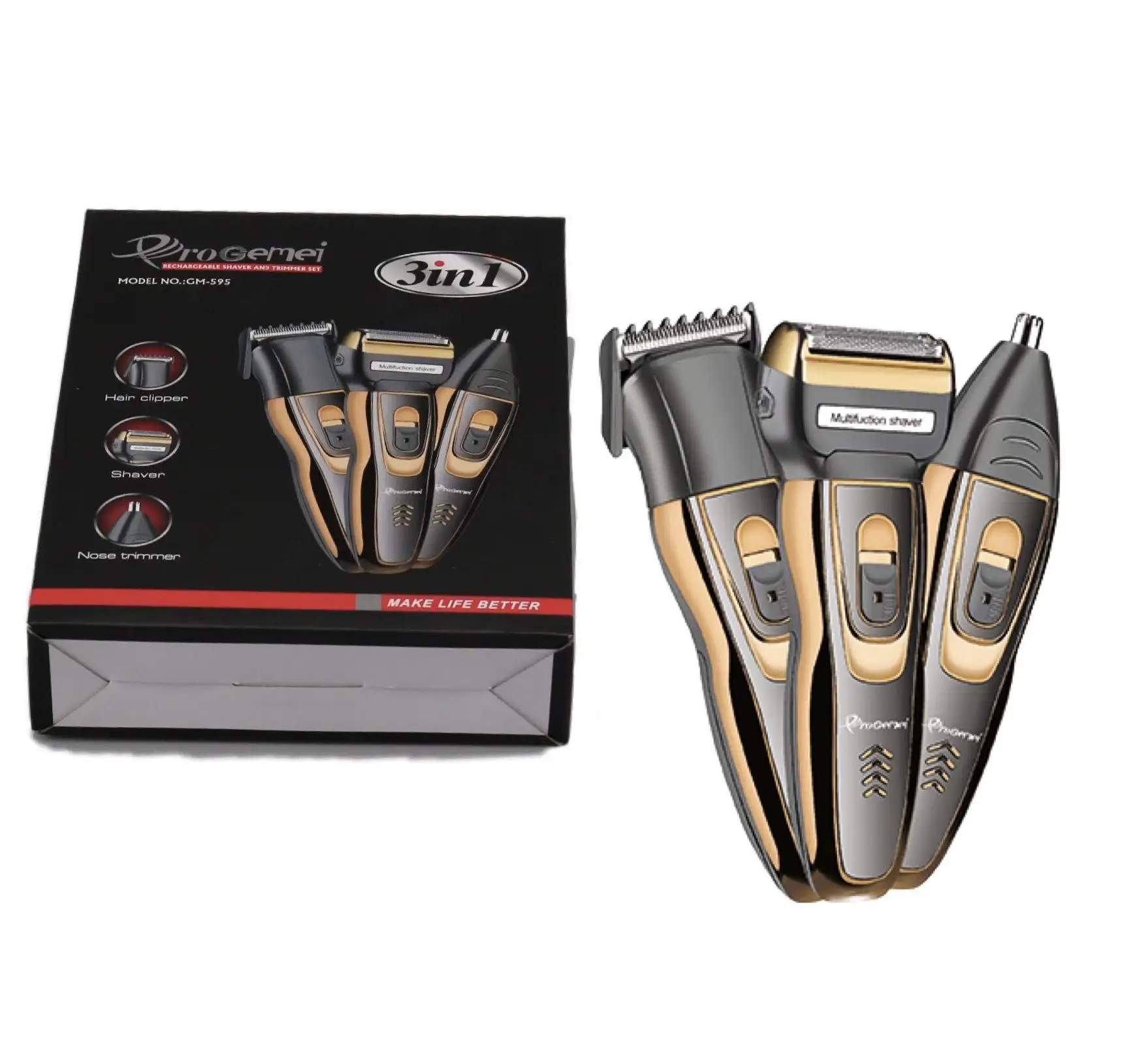 Geemy Gm-595 Waterproof 3 In 1 Hair Clipper And Trimmer in Nepal - Buy  Trimmers at Best Price at 