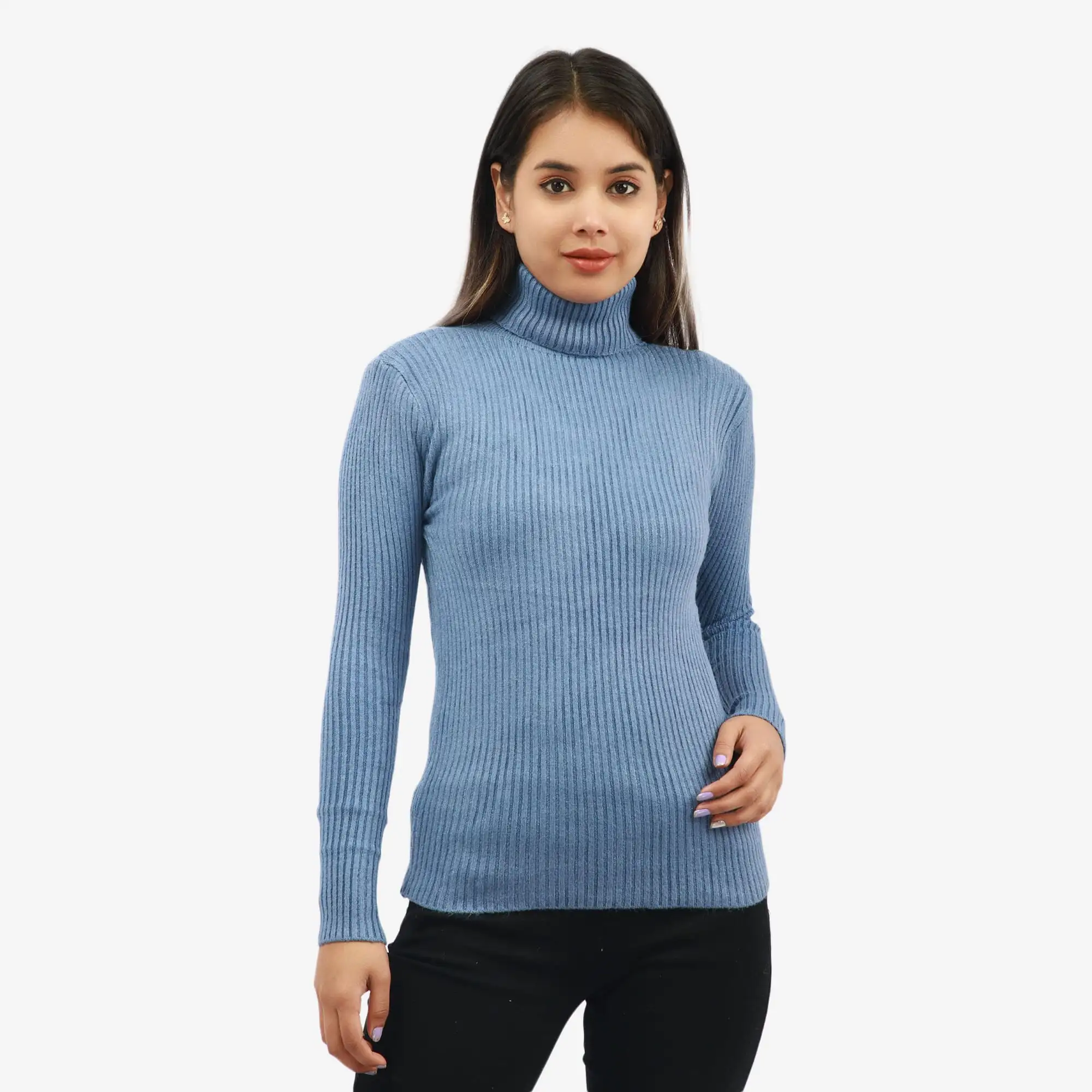 Creamy Woolen Full Sleeves Highneck For Women in Nepal - Buy