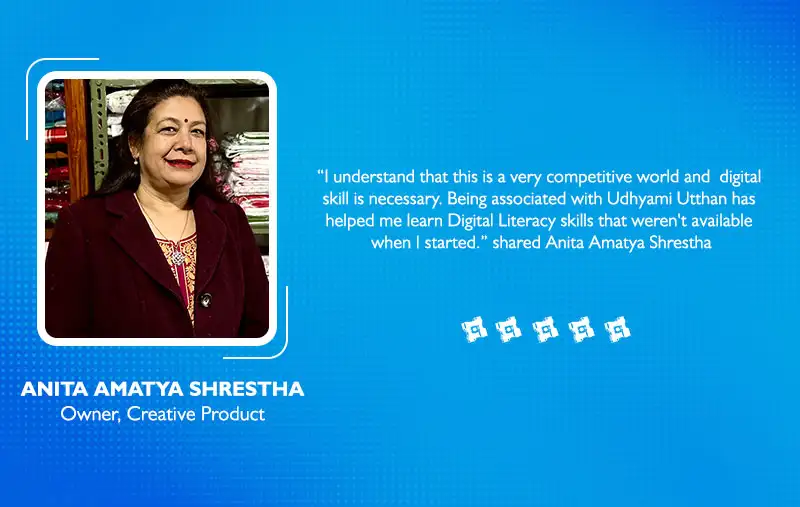 Ms. ANITA AMATYA SHRESTHA, Owner, Creative Products