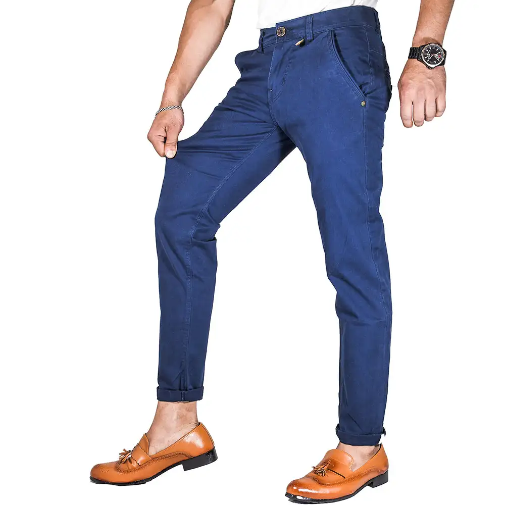 Virjeans Stretchable Cotton Skinny Choose Pants For Men (VJC 680) Blue ...